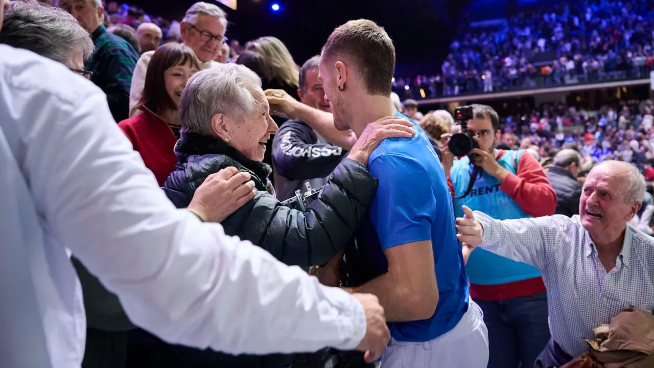Final del XVI Campeonato de Parejas entre Altuna III-Ezkurdia y Laso-Albisu en el front&oacute;n del Navarra Arena. PABLO LASAOSA