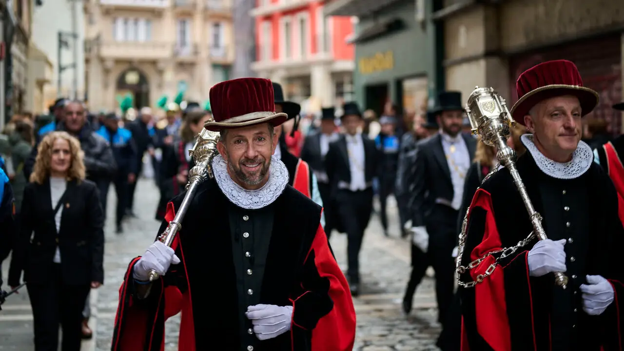 Renovaci&oacute;n del Voto de las Cinco Llagas por parte de la Coporaci&oacute;n Municipal de Pamplona. PABLO LASAOSA