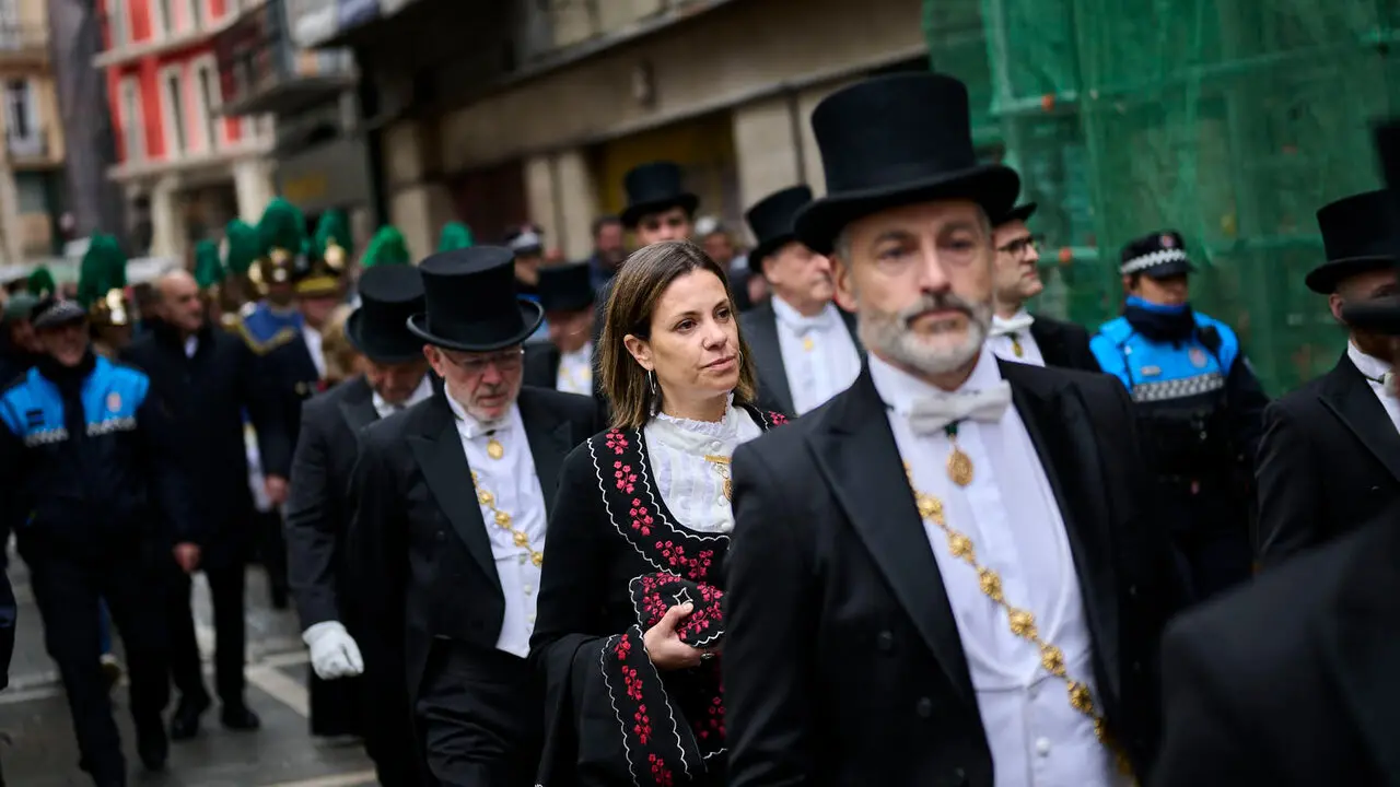 Renovaci&oacute;n del Voto de las Cinco Llagas por parte de la Coporaci&oacute;n Municipal de Pamplona. PABLO LASAOSA