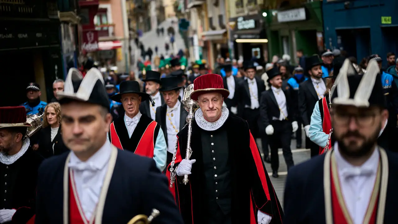 Renovaci&oacute;n del Voto de las Cinco Llagas por parte de la Coporaci&oacute;n Municipal de Pamplona. PABLO LASAOSA