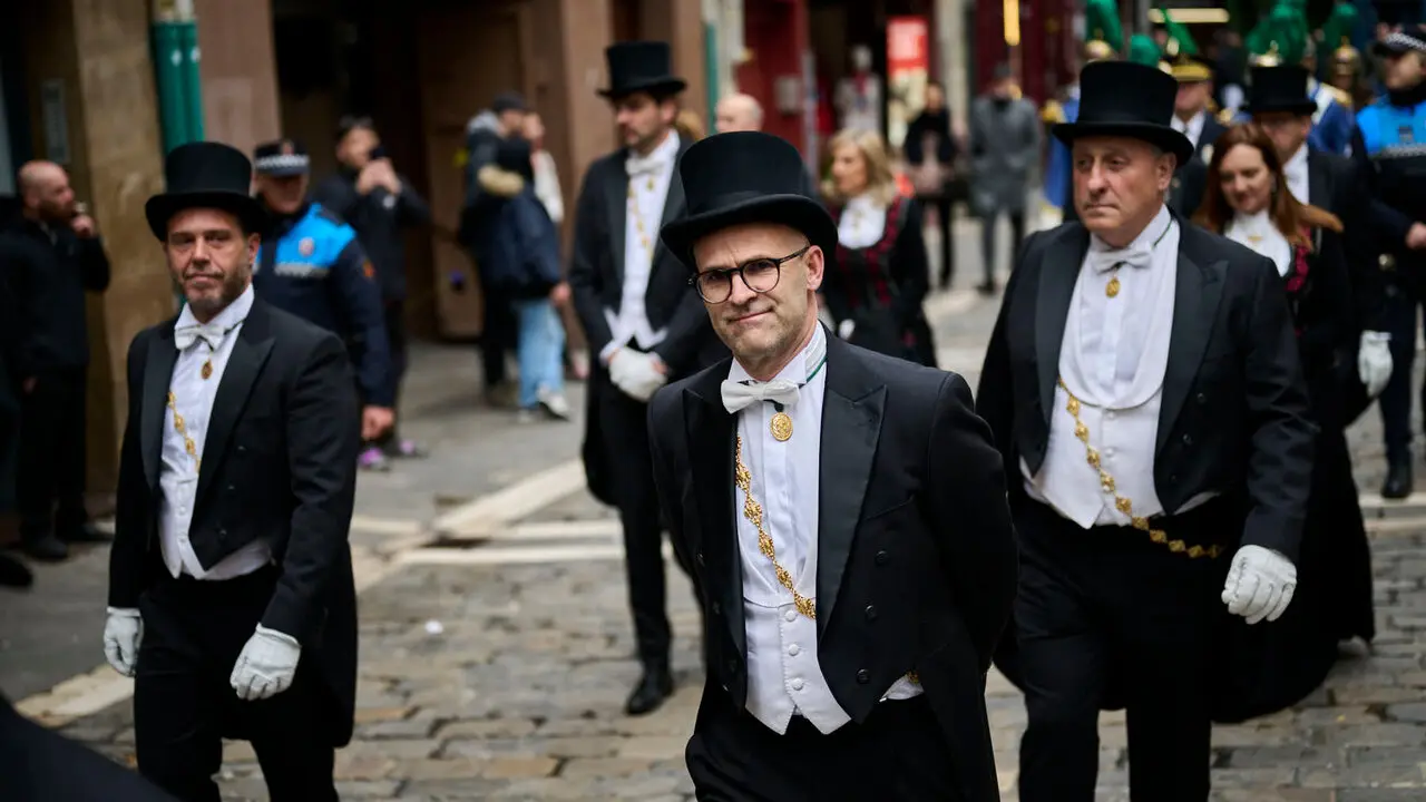 Renovaci&oacute;n del Voto de las Cinco Llagas por parte de la Coporaci&oacute;n Municipal de Pamplona. PABLO LASAOSA