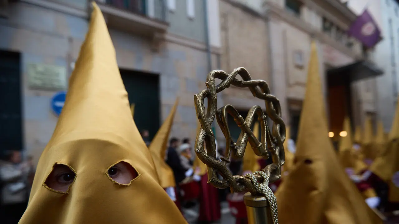 Procesi&oacute;n de Jueves Santo 2026 por las calles de Pamplona. I&Ntilde;IGO ALZUGARAY