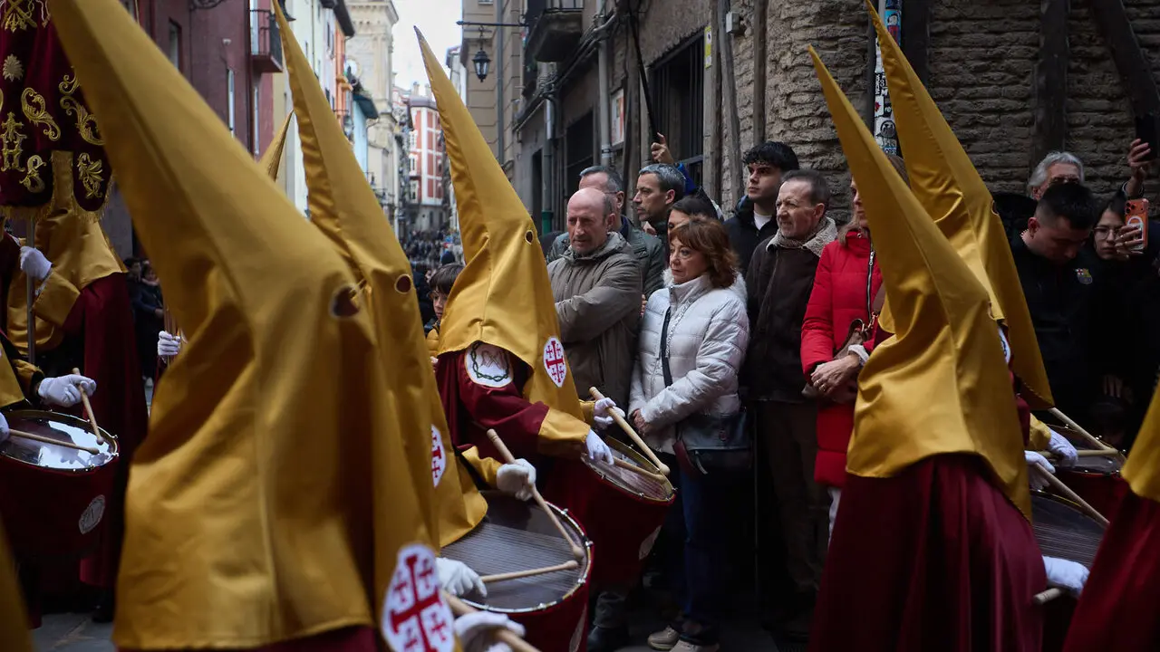 Procesi&oacute;n de Jueves Santo 2026 por las calles de Pamplona. I&Ntilde;IGO ALZUGARAY