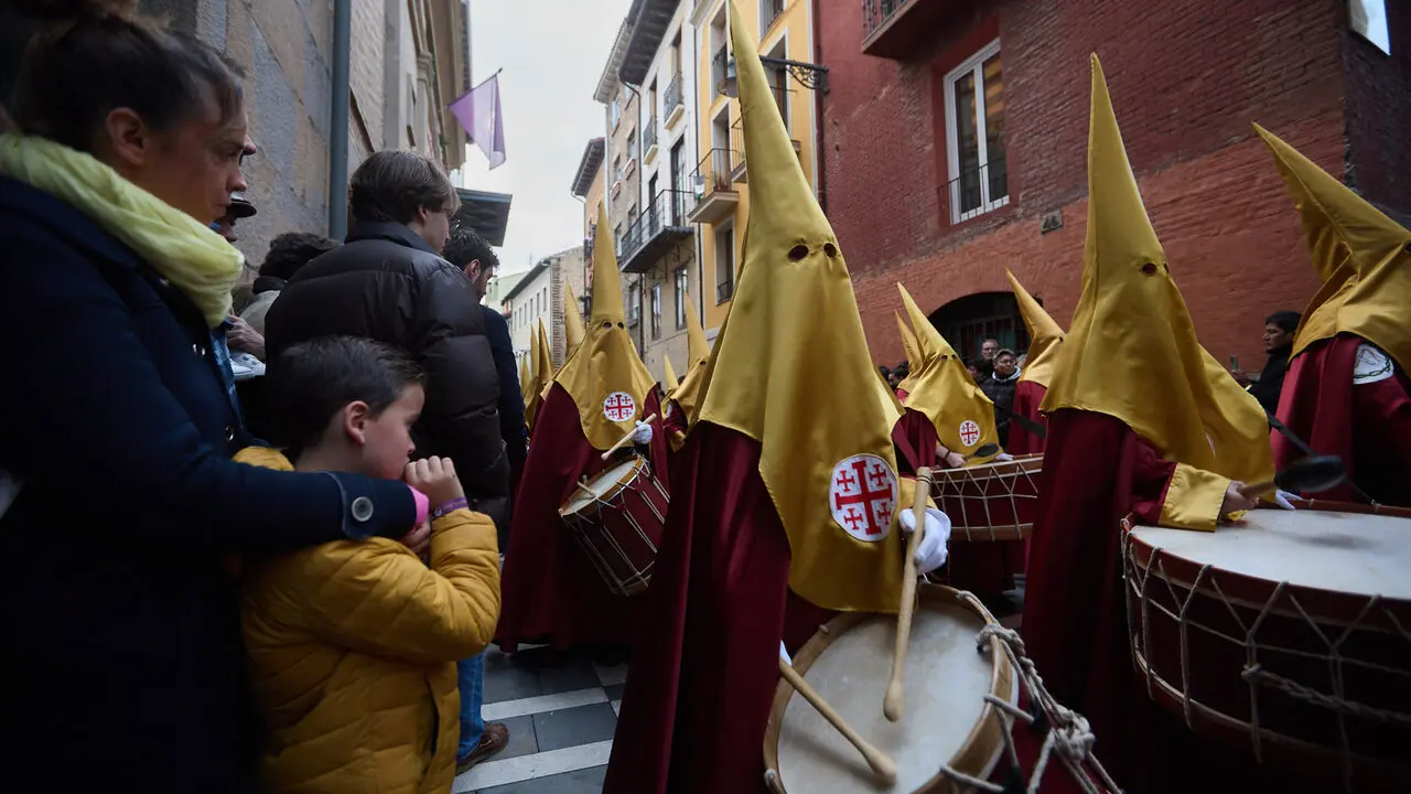 Procesi&oacute;n de Jueves Santo 2026 por las calles de Pamplona. I&Ntilde;IGO ALZUGARAY