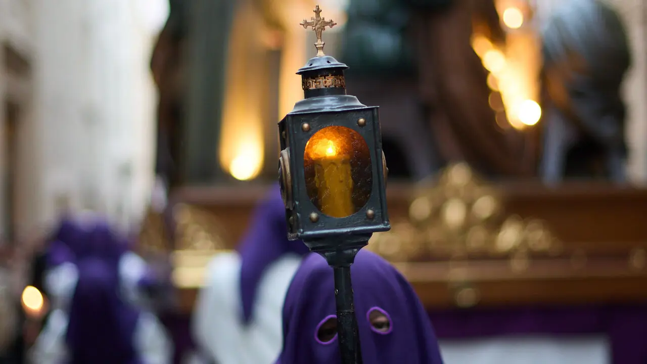 Procesi&oacute;n de Jueves Santo 2026 por las calles de Pamplona. I&Ntilde;IGO ALZUGARAY