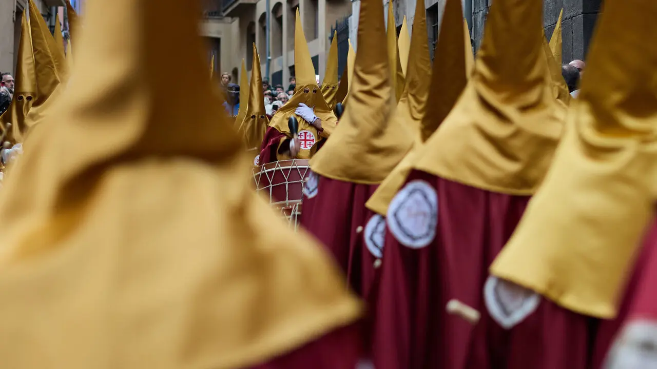 Procesi&oacute;n de Jueves Santo 2026 por las calles de Pamplona. I&Ntilde;IGO ALZUGARAY