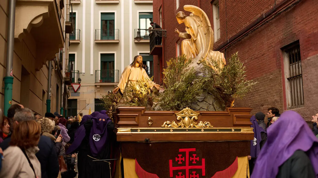 Procesi&oacute;n de Jueves Santo 2026 por las calles de Pamplona. I&Ntilde;IGO ALZUGARAY