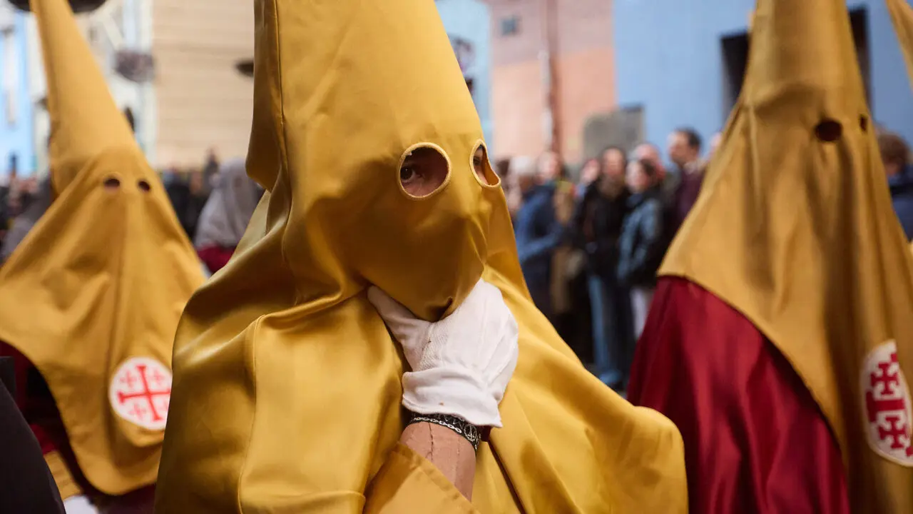 Procesi&oacute;n de Jueves Santo 2026 por las calles de Pamplona. I&Ntilde;IGO ALZUGARAY