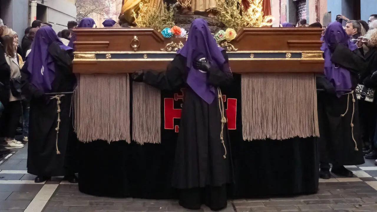 Procesi&oacute;n de Jueves Santo 2026 por las calles de Pamplona. I&Ntilde;IGO ALZUGARAY