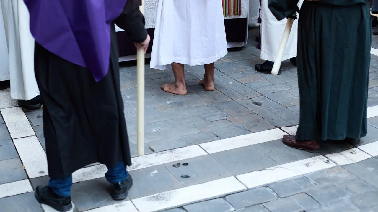 Procesi&oacute;n de Jueves Santo 2026 por las calles de Pamplona. I&Ntilde;IGO ALZUGARAY
