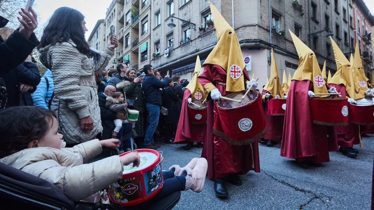 Procesi&oacute;n de Jueves Santo 2026 por las calles de Pamplona. I&Ntilde;IGO ALZUGARAY