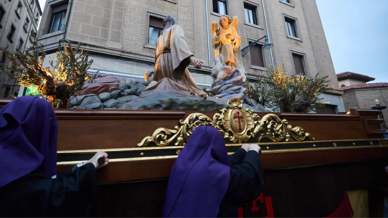 Procesi&oacute;n de Jueves Santo 2026 por las calles de Pamplona. I&Ntilde;IGO ALZUGARAY