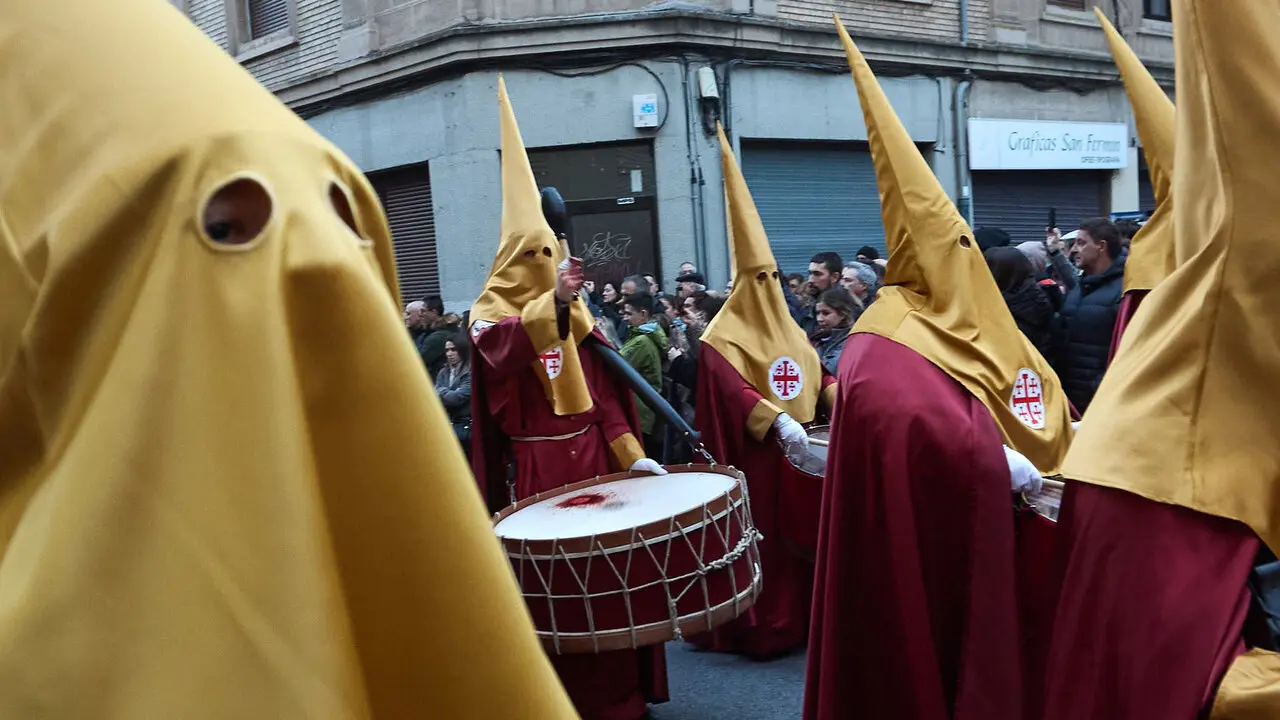 Procesi&oacute;n de Jueves Santo 2026 por las calles de Pamplona. I&Ntilde;IGO ALZUGARAY