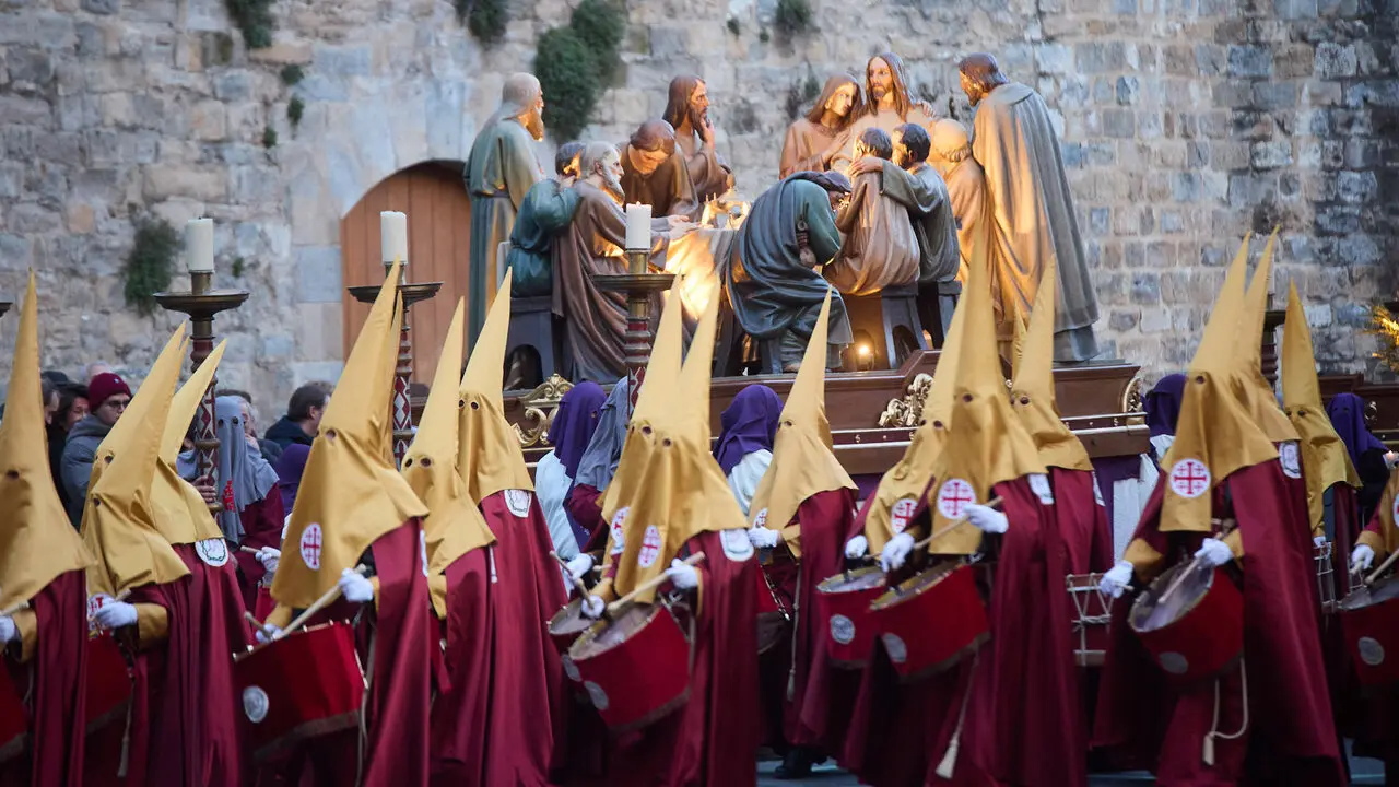 Procesi&oacute;n de Jueves Santo 2026 por las calles de Pamplona. I&Ntilde;IGO ALZUGARAY