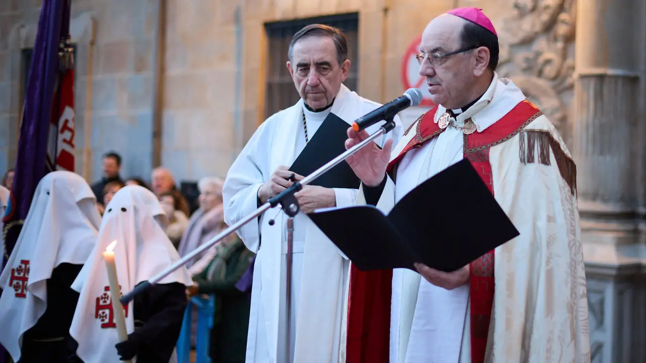 Procesi&oacute;n de Jueves Santo 2026 por las calles de Pamplona. I&Ntilde;IGO ALZUGARAY