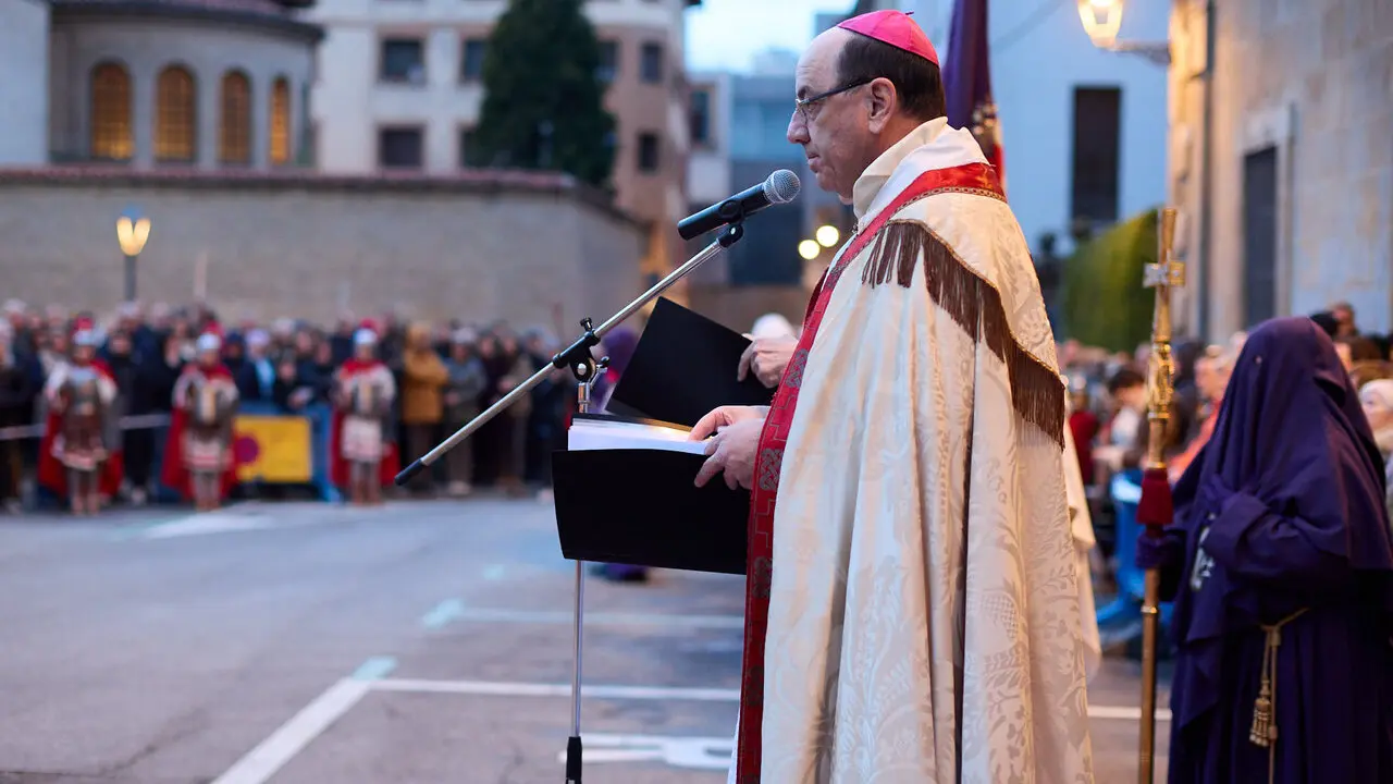 Procesi&oacute;n de Jueves Santo 2026 por las calles de Pamplona. I&Ntilde;IGO ALZUGARAY