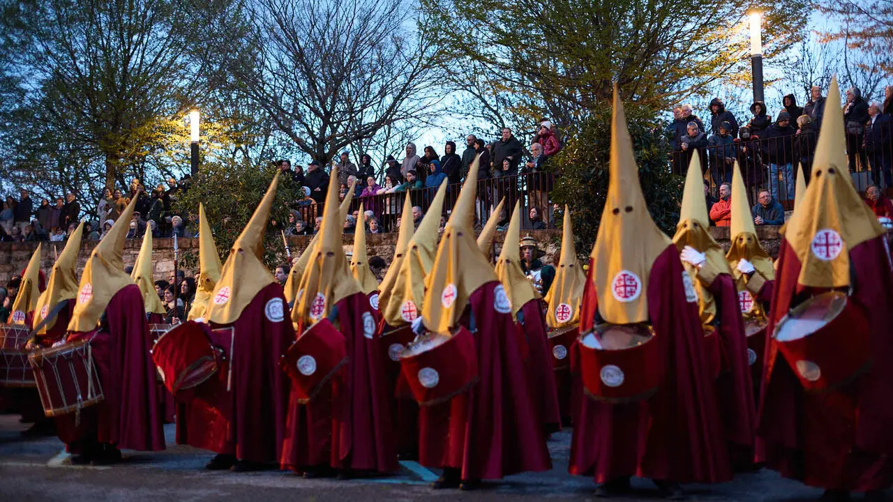 Procesi&oacute;n de Jueves Santo 2026 por las calles de Pamplona. I&Ntilde;IGO ALZUGARAY