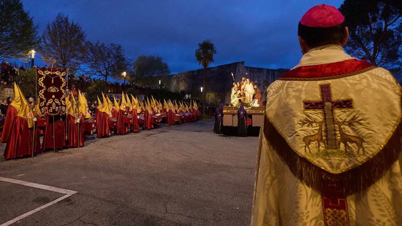 Procesi&oacute;n de Jueves Santo 2026 por las calles de Pamplona. I&Ntilde;IGO ALZUGARAY