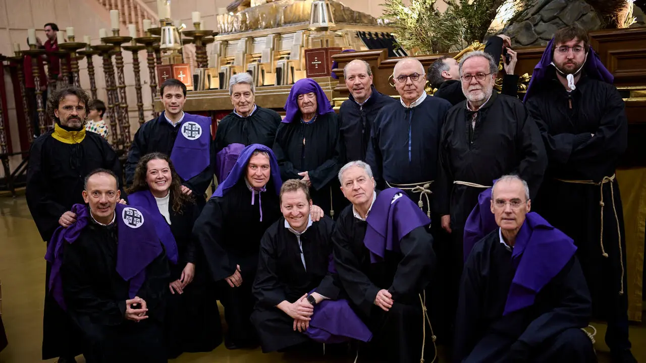Procesi&oacute;n de Jueves Santo 2026 por las calles de Pamplona. PABLO LASAOSA