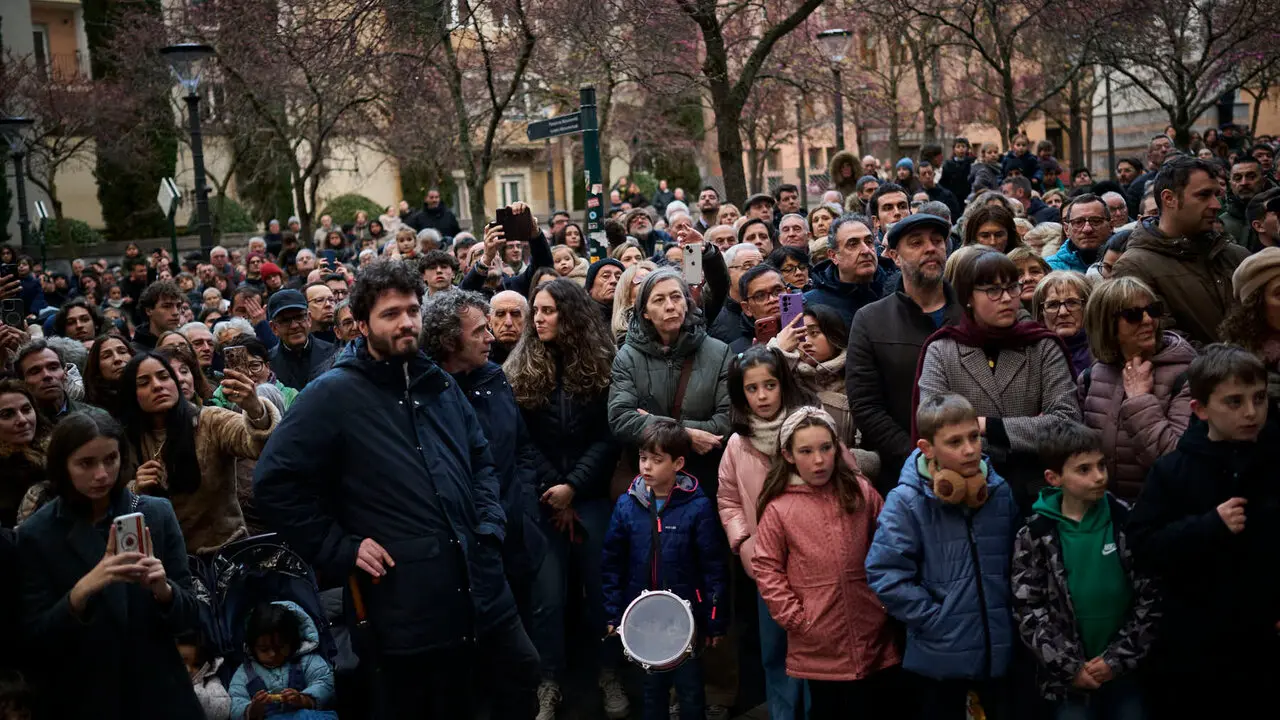 Procesi&oacute;n de Jueves Santo 2026 por las calles de Pamplona. PABLO LASAOSA
