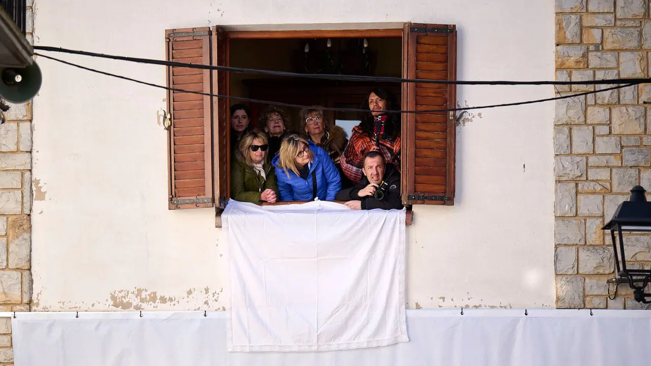 Pasi&oacute;n viviente de Andosilla durante Semana Santa 2026. PABLO LASAOSA