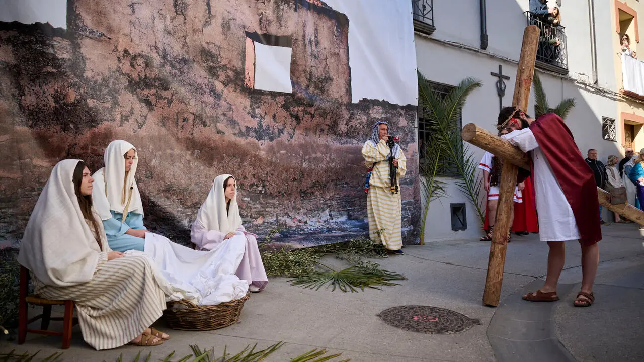 Pasi&oacute;n viviente de Andosilla durante Semana Santa 2026. PABLO LASAOSA