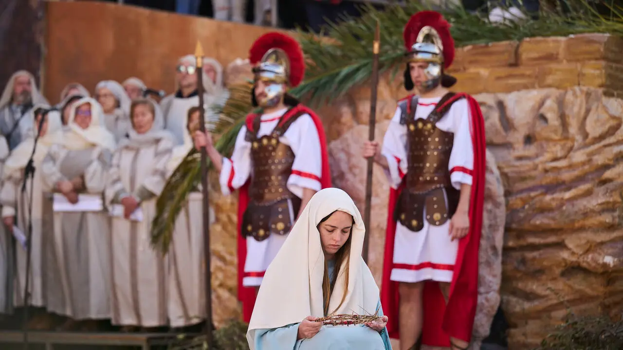 Pasi&oacute;n viviente de Andosilla durante Semana Santa 2026. PABLO LASAOSA