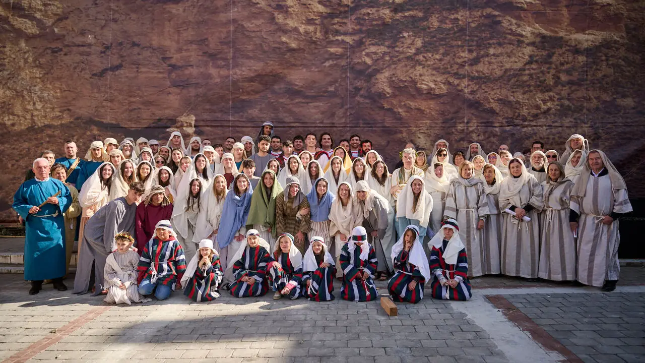 Pasi&oacute;n viviente de Andosilla durante Semana Santa 2026. PABLO LASAOSA