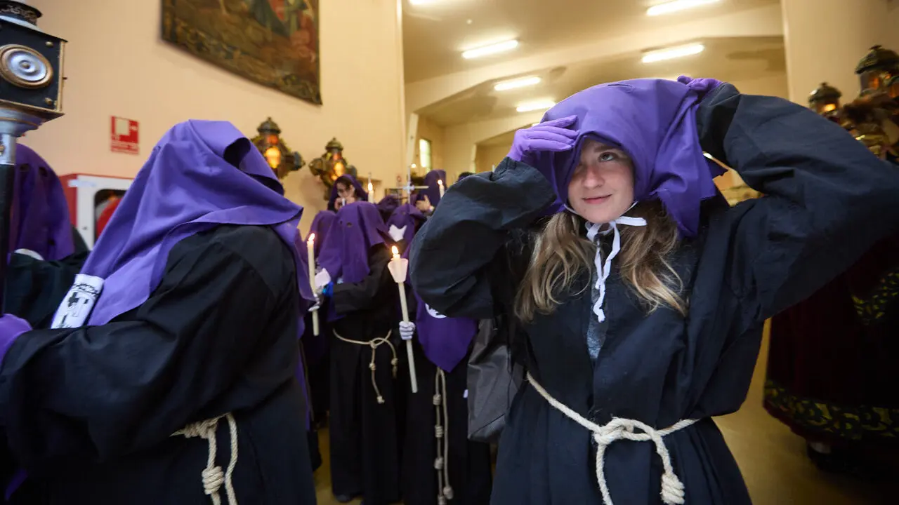 Procesi&oacute;n de Viernes Santo 2026 por las calles de Pamplona. I&Ntilde;IGO ALZUGARAY