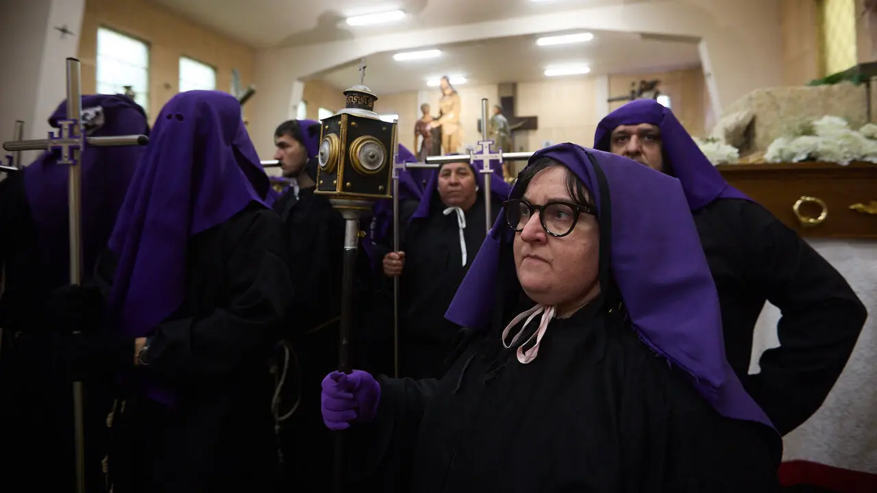Procesi&oacute;n de Viernes Santo 2026 por las calles de Pamplona. I&Ntilde;IGO ALZUGARAY