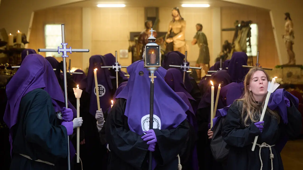 Procesi&oacute;n de Viernes Santo 2026 por las calles de Pamplona. I&Ntilde;IGO ALZUGARAY