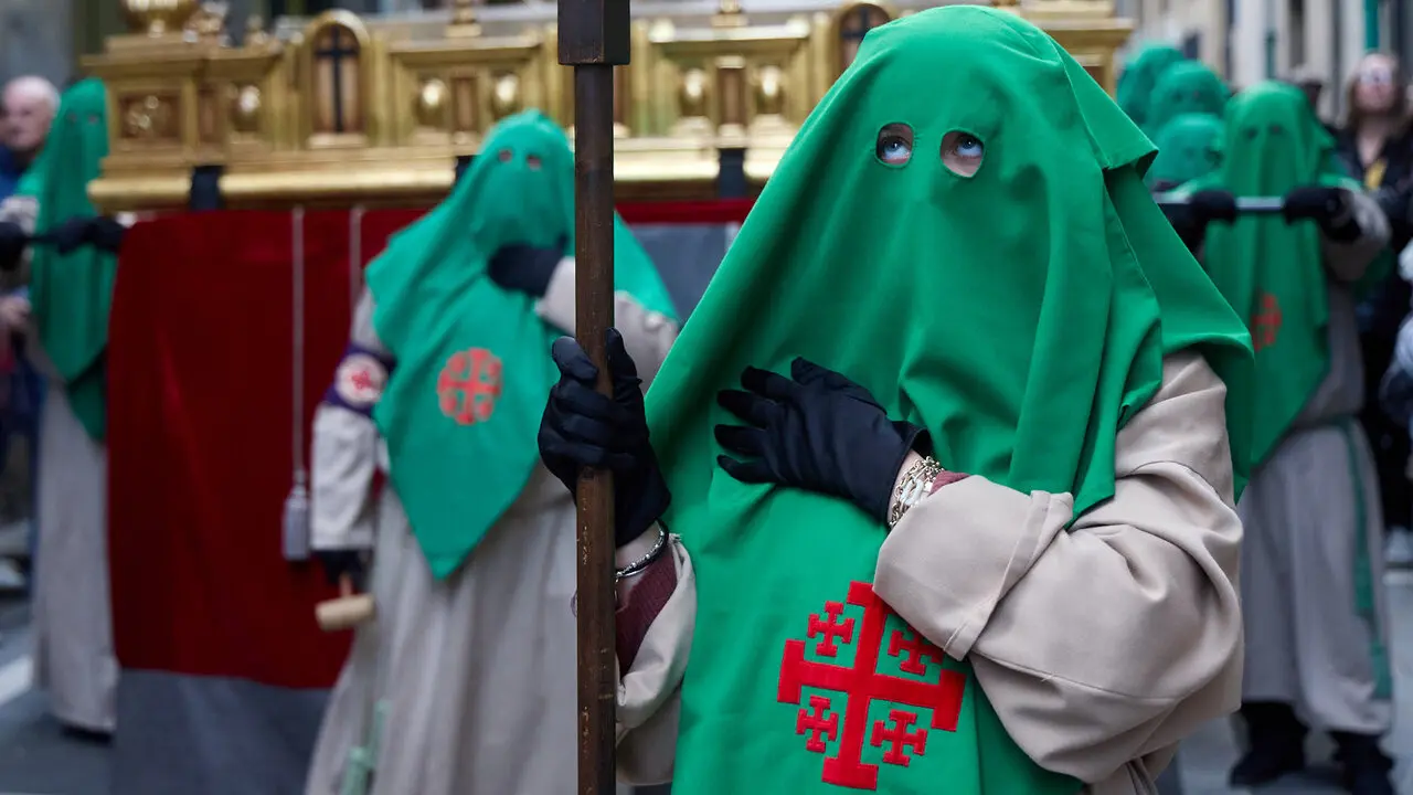 Procesi&oacute;n de Viernes Santo 2026 por las calles de Pamplona. I&Ntilde;IGO ALZUGARAY