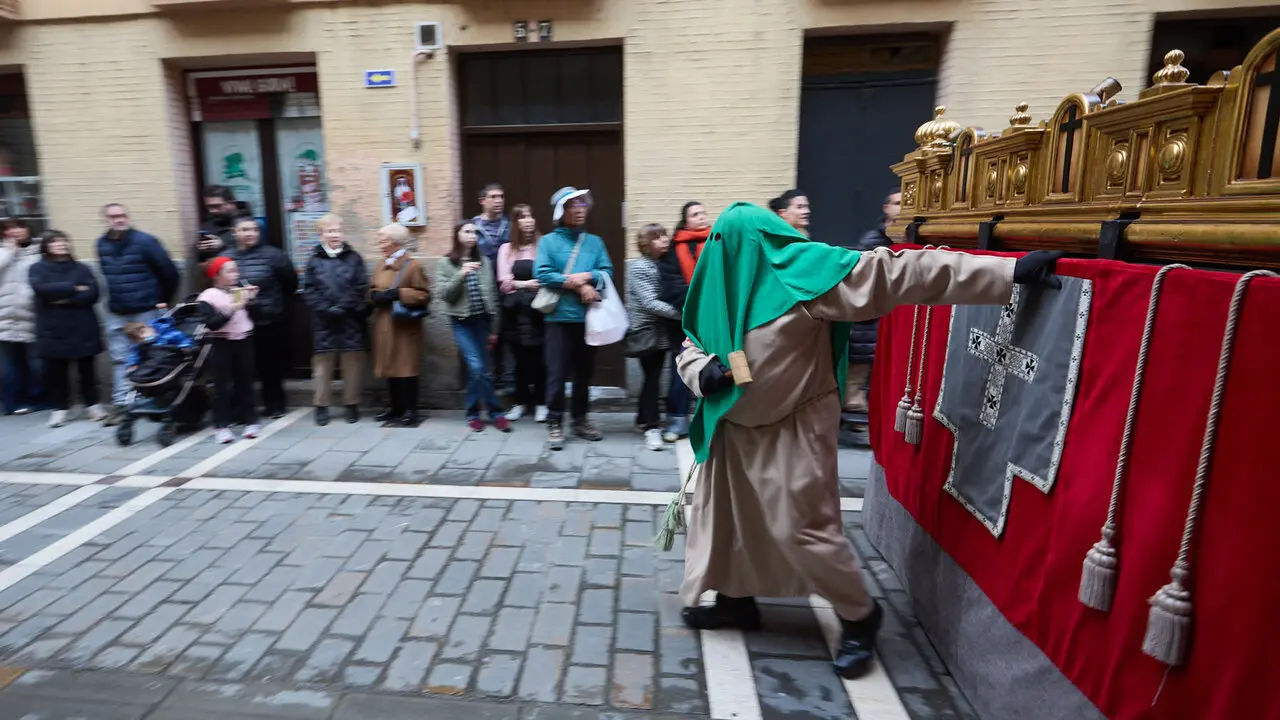 Procesi&oacute;n de Viernes Santo 2026 por las calles de Pamplona. I&Ntilde;IGO ALZUGARAY