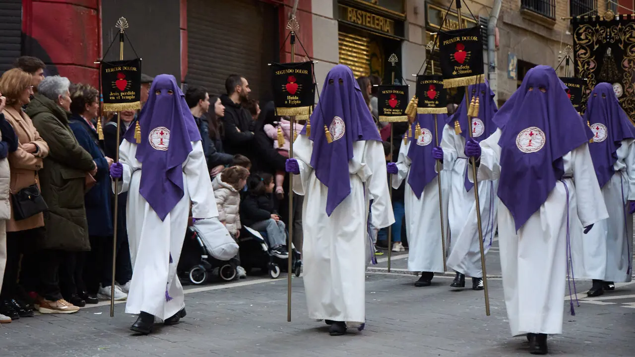 Procesi&oacute;n de Viernes Santo 2026 por las calles de Pamplona. I&Ntilde;IGO ALZUGARAY