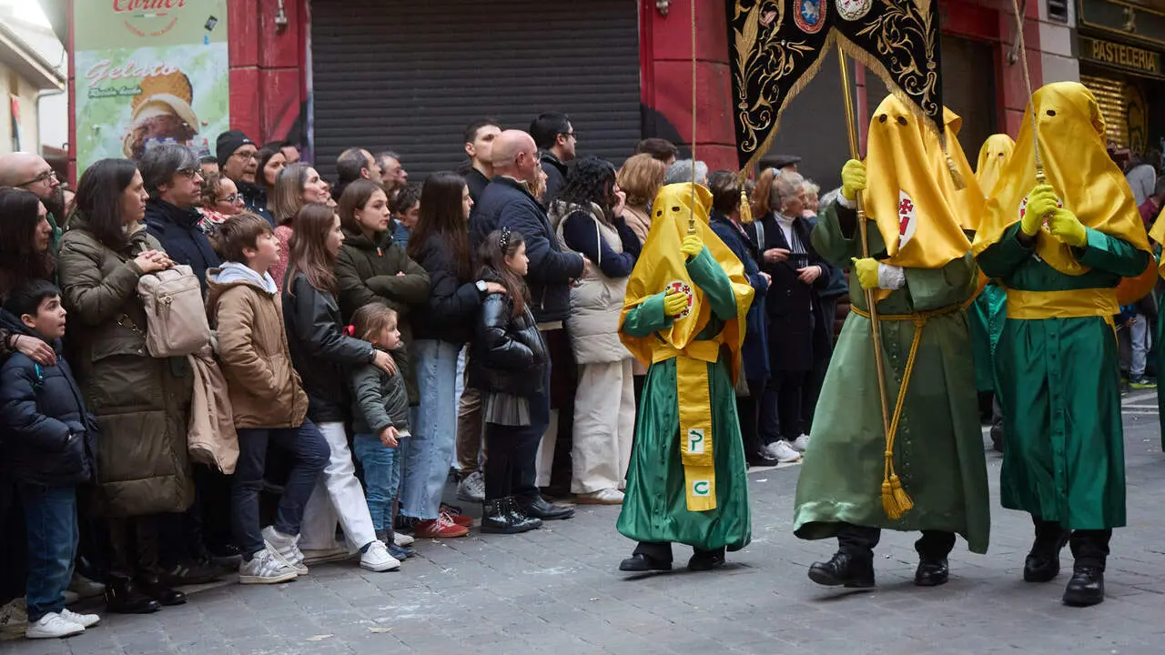 Procesi&oacute;n de Viernes Santo 2026 por las calles de Pamplona. I&Ntilde;IGO ALZUGARAY