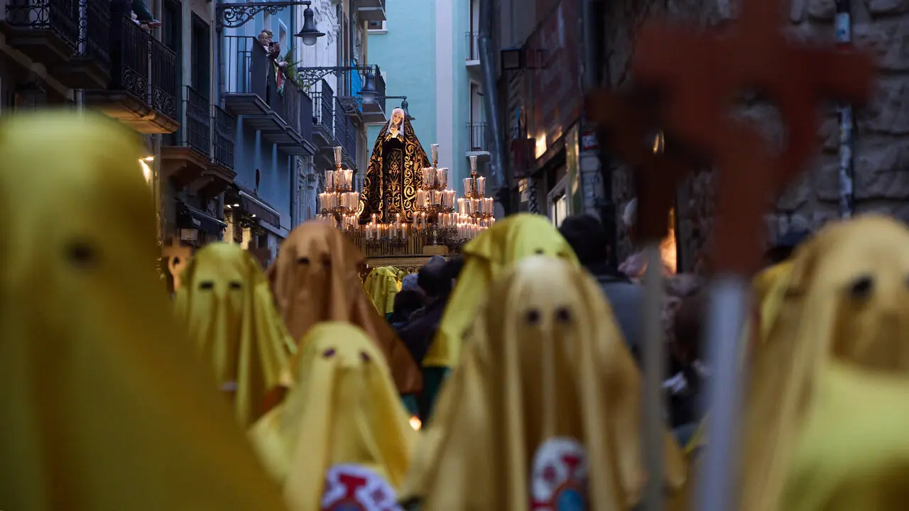 Procesi&oacute;n de Viernes Santo 2026 por las calles de Pamplona. I&Ntilde;IGO ALZUGARAY