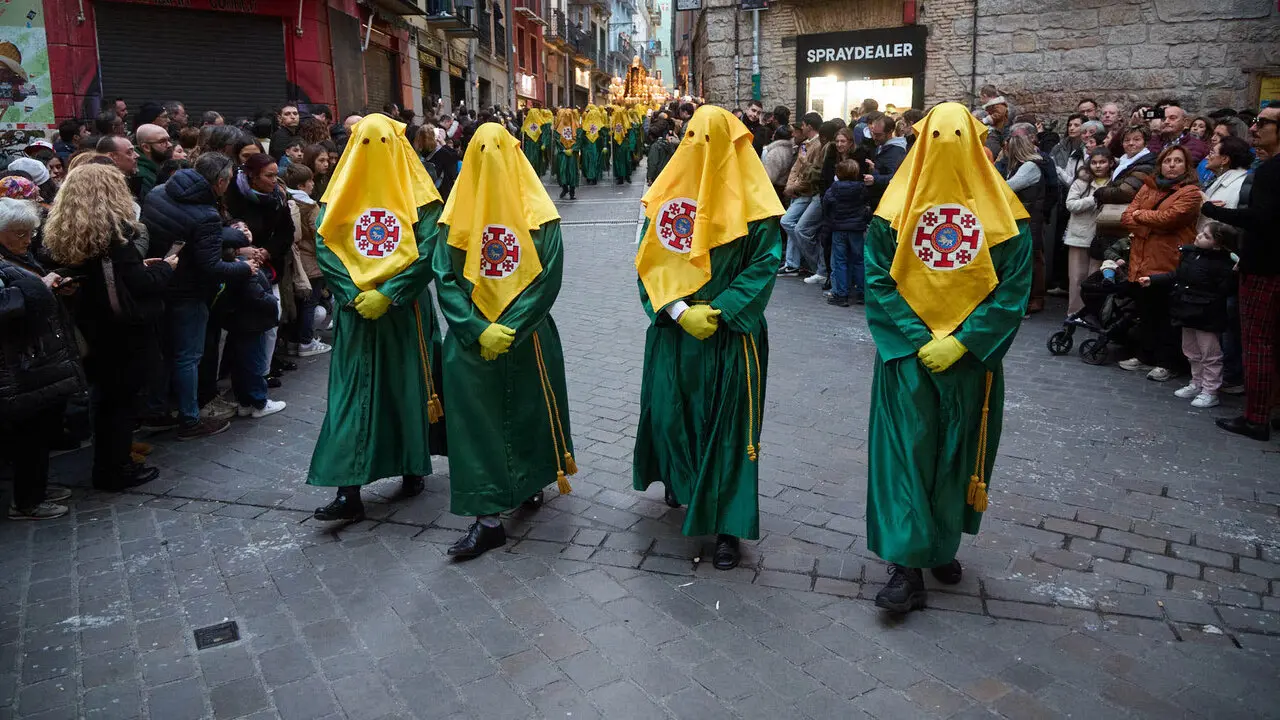 Procesi&oacute;n de Viernes Santo 2026 por las calles de Pamplona. I&Ntilde;IGO ALZUGARAY