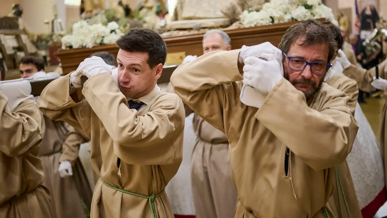 Procesi&oacute;n del Resucitado durante la Semana Santa 2026. PABLO LASAOSA