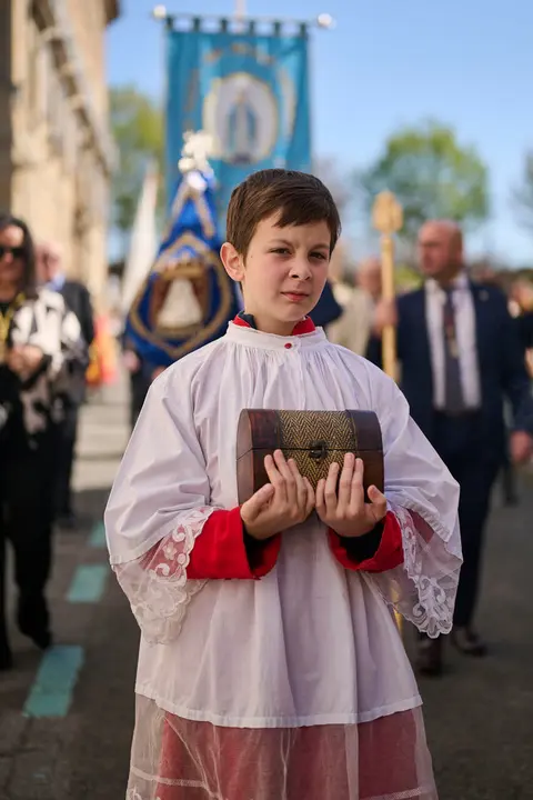 Procesi&oacute;n del Resucitado durante la Semana Santa 2026. PABLO LASAOSA