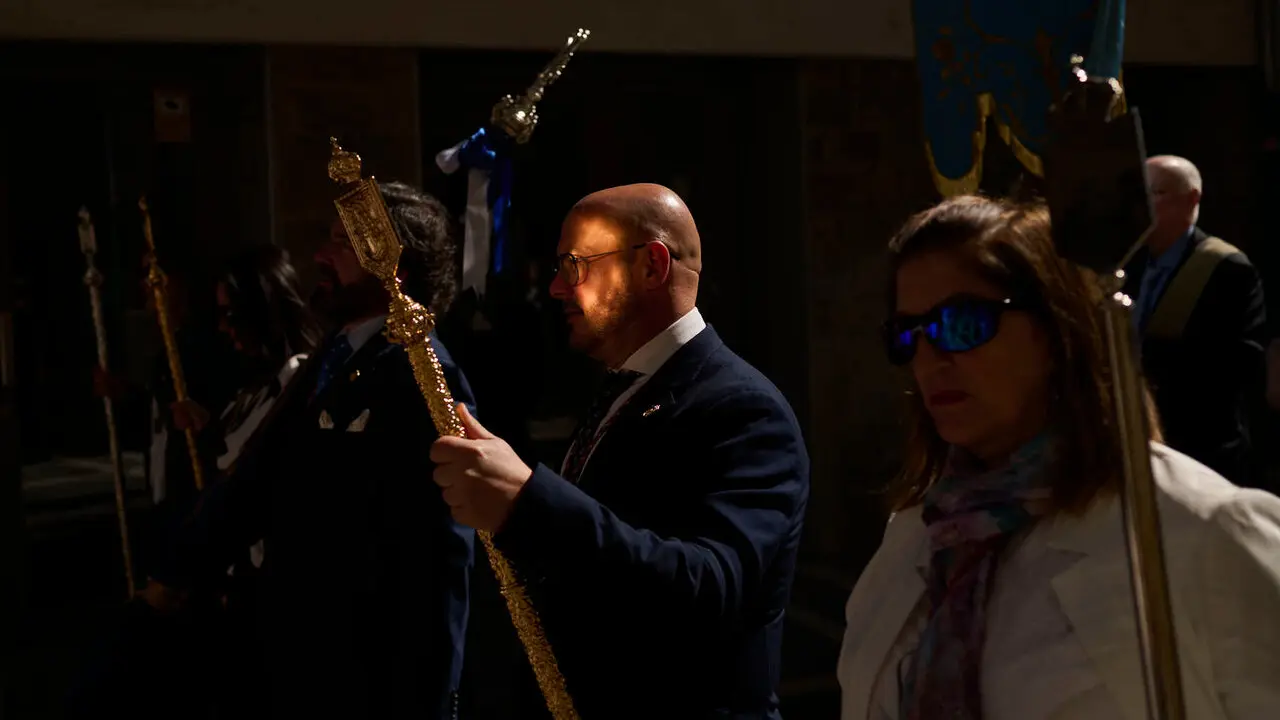 Procesi&oacute;n del Resucitado durante la Semana Santa 2026. PABLO LASAOSA