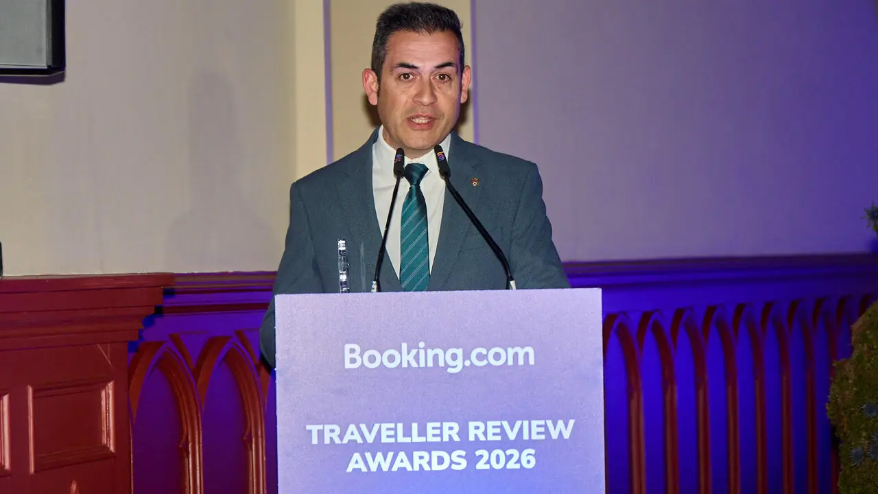 Entrega de los Traveller Review Awards 2026 que reconocen a los alojamientos y destinos m&aacute;s acogedores y que en esta ocasi&oacute;n sit&uacute;an a Navarra como la regi&oacute;n m&aacute;s acogedora. I&Ntilde;IGO ALZUGARAY