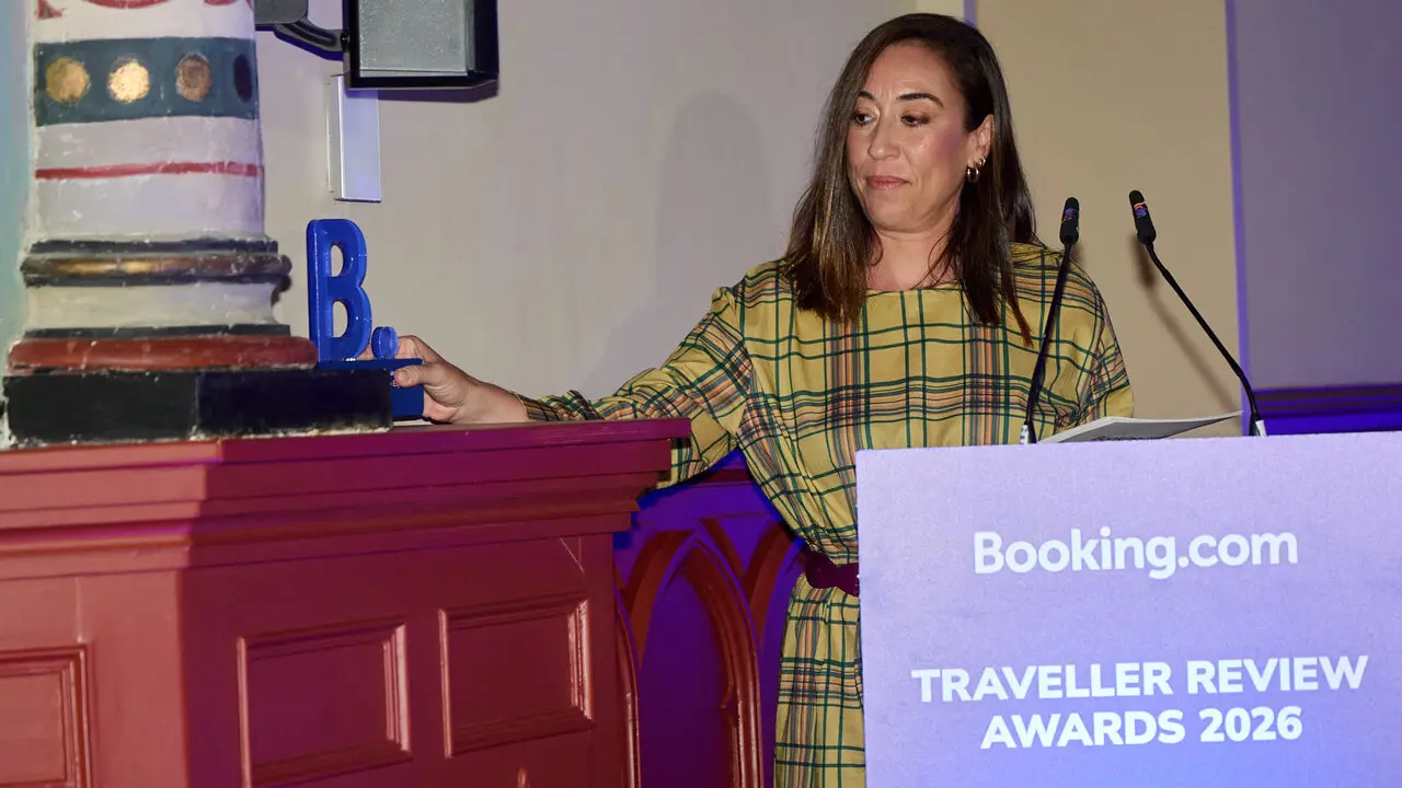 Entrega de los Traveller Review Awards 2026 que reconocen a los alojamientos y destinos m&aacute;s acogedores y que en esta ocasi&oacute;n sit&uacute;an a Navarra como la regi&oacute;n m&aacute;s acogedora. I&Ntilde;IGO ALZUGARAY