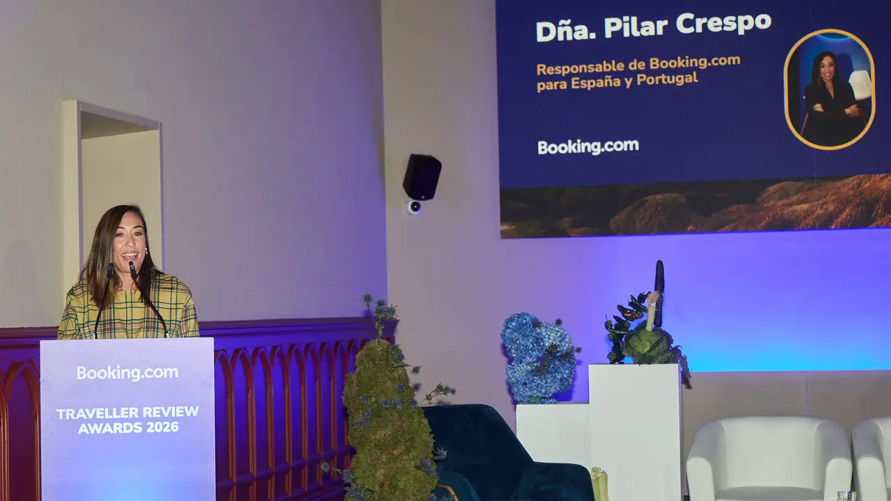 Entrega de los Traveller Review Awards 2026 que reconocen a los alojamientos y destinos m&aacute;s acogedores y que en esta ocasi&oacute;n sit&uacute;an a Navarra como la regi&oacute;n m&aacute;s acogedora. I&Ntilde;IGO ALZUGARAY