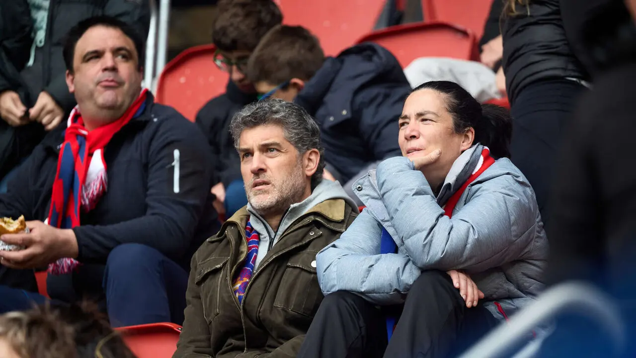 La grada del estadio de El Sadar durante el partido de La Liga EA Sports entre CA Osasuna y Real Betis disputado en Pamplona. I&Ntilde;IGO ALZUGARAY