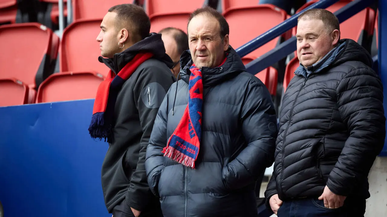 La grada del estadio de El Sadar durante el partido de La Liga EA Sports entre CA Osasuna y Real Betis disputado en Pamplona. I&Ntilde;IGO ALZUGARAY