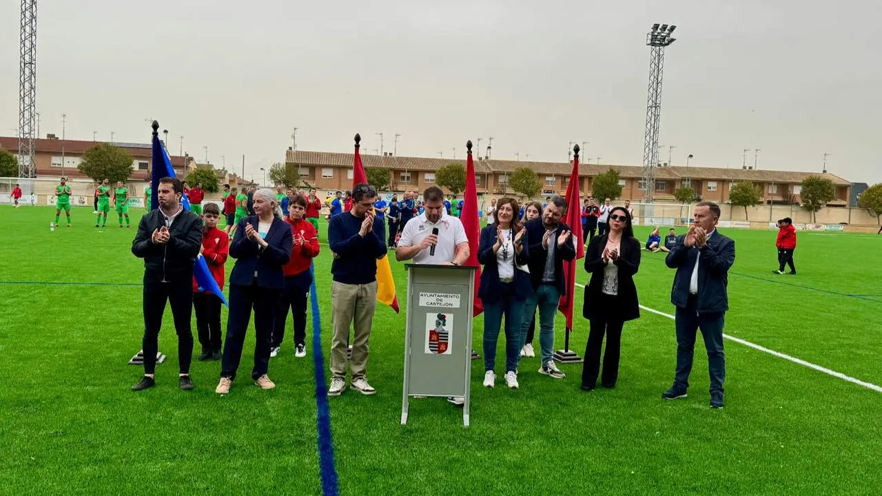 Inauguraci&oacute;n del campo de f&uacute;tbol de Castej&oacute;n. CEDIDA