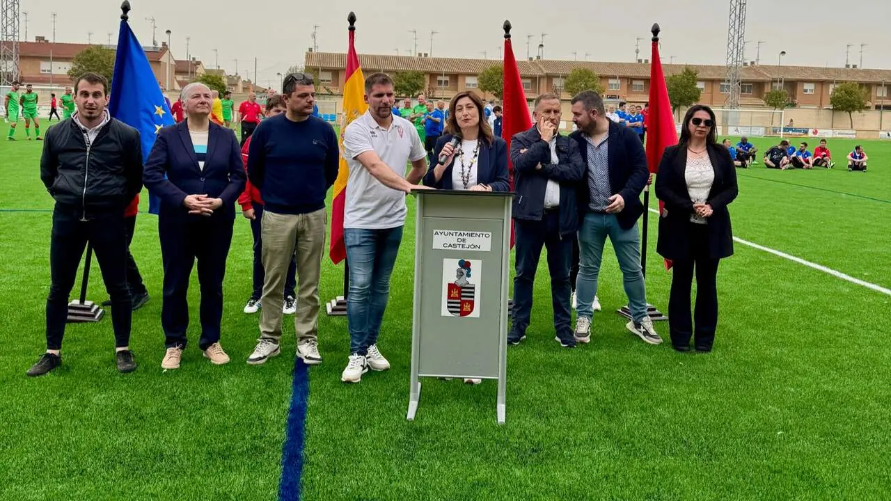 Inauguraci&oacute;n del campo de f&uacute;tbol de Castej&oacute;n. CEDIDA