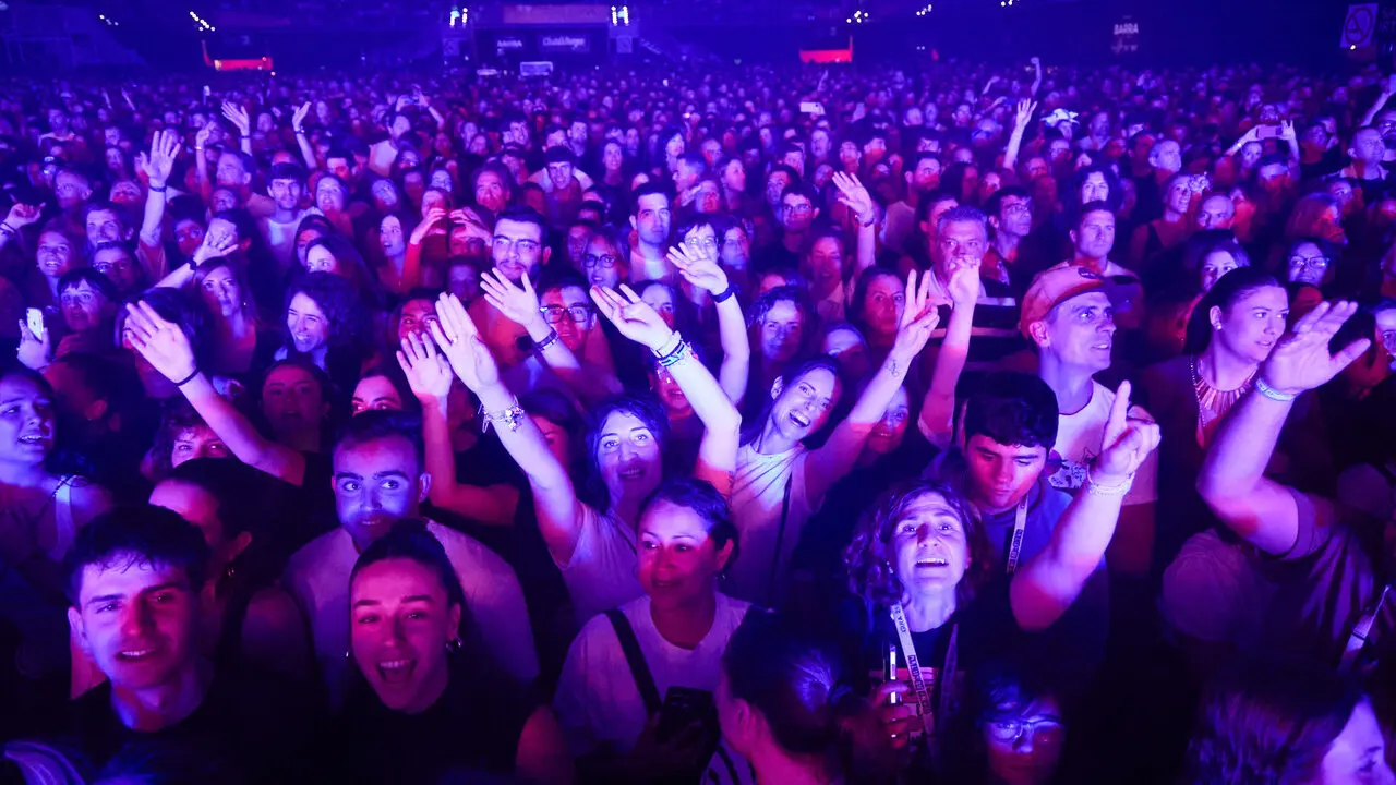 Concierto de Dani Mart&iacute;n en el pabell&oacute;n Navarra Arena dentro de su &lsquo;Gira 25 p*t*s a&ntilde;os' , un completo repaso por los temas m&aacute;s ic&oacute;nicos de estos 25 a&ntilde;os. I&Ntilde;IGO ALZUGARAY