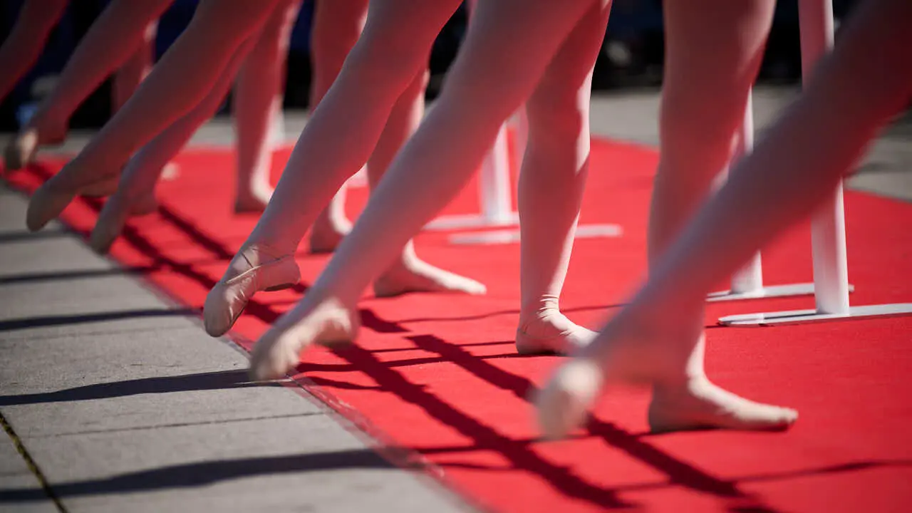El alumnado de las escuelas que componen la Asociaci&oacute;n Haizea de Navarra realiza una serie de exhibiciones de distintos estilos y niveles para celebrar el D&iacute;a Internacional de la Danza. PABLO LASAOSA