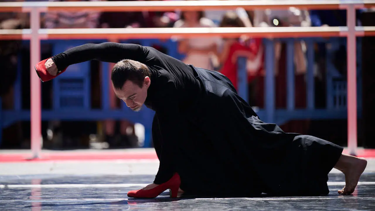 El alumnado de las escuelas que componen la Asociaci&oacute;n Haizea de Navarra realiza una serie de exhibiciones de distintos estilos y niveles para celebrar el D&iacute;a Internacional de la Danza. PABLO LASAOSA